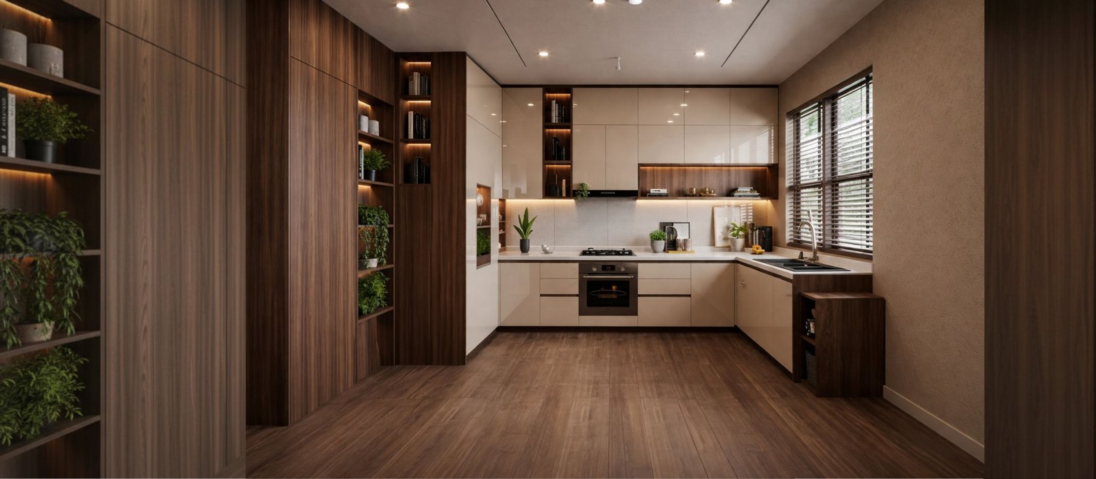 Modular kitchen and wardrobe installation